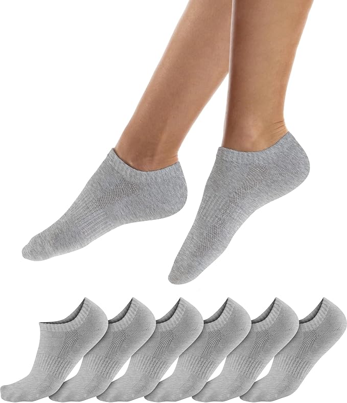 Unisex Everyday Ankle Socks 6-Pack