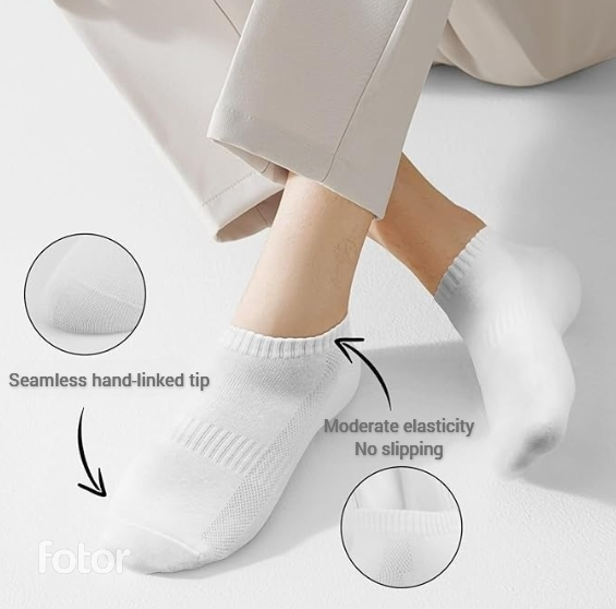 Unisex Everyday Ankle Socks 6-Pack